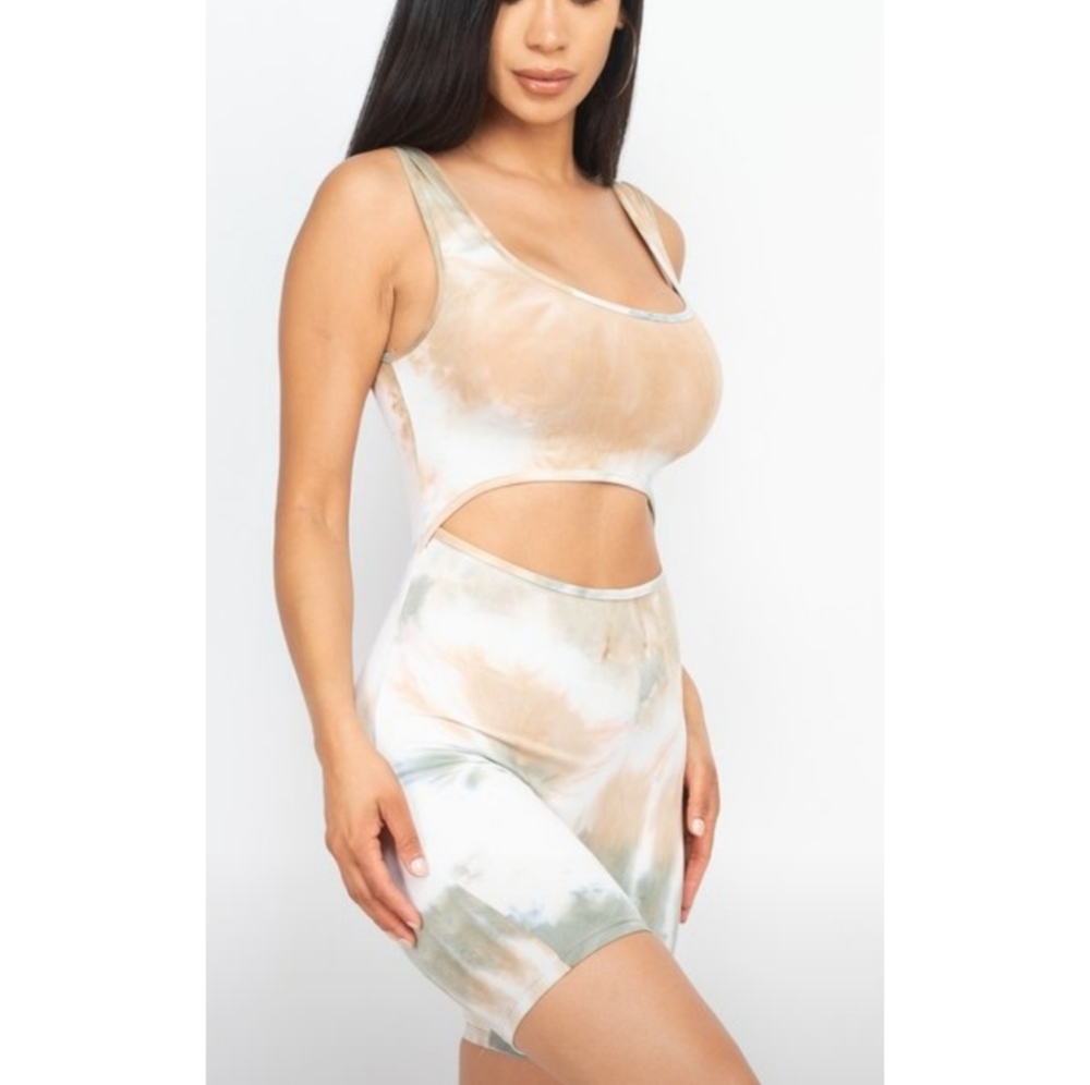 🆕🌿TYE DYE BODYCON ROMPER🌿 - Picture 3 of 6